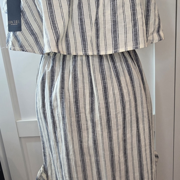 NWT Rachel Roy Striped Off-Shoulder Dress - Picture 3 of 6